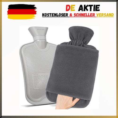 Wärmflasche mit vliesbezug - wärmflasche,