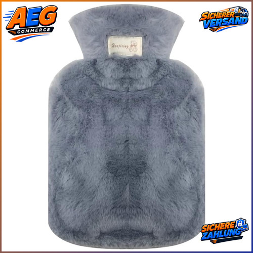 Wärmflasche 1000ml flauschig - wärmflasche,