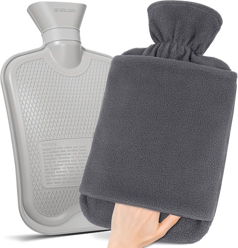 Wärmflasche mit vliesbezug - mit,