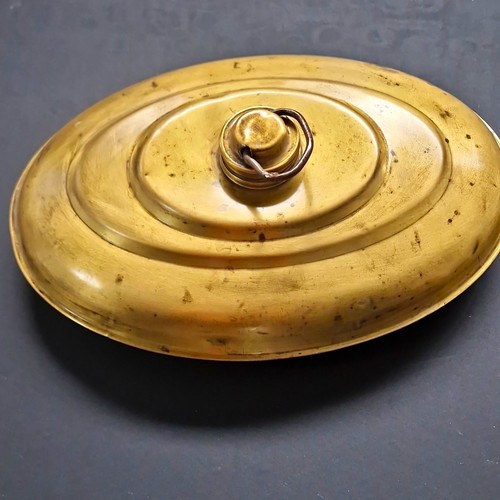 Antike messing wärmflasche - messing,
